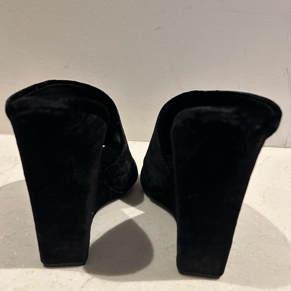 New black velvet Alexander Wang wedge heels. 37.5 - Picture 13 of 16